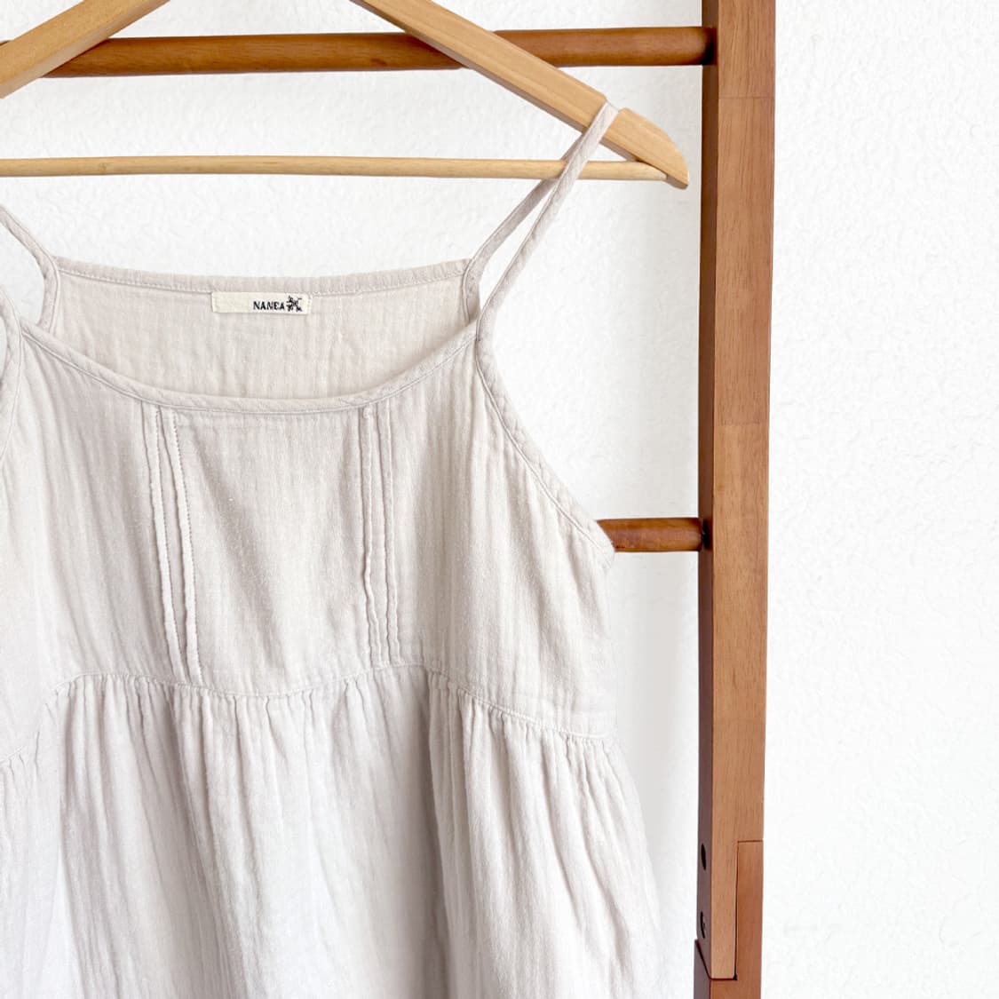 내추럴 베이지 코튼 슬립 원피스 상품이미지2