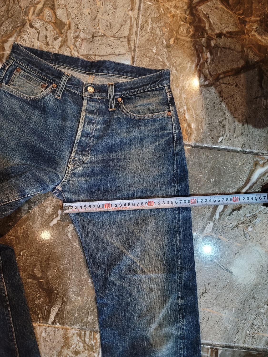 사무라이진 워싱 셀비지 데님팬츠  상품이미지6