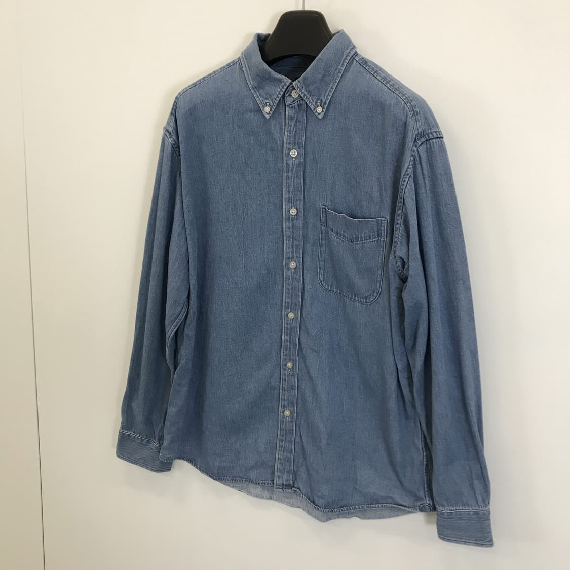 유니클로 오버 데님셔츠 중청 [XL] 상품이미지2