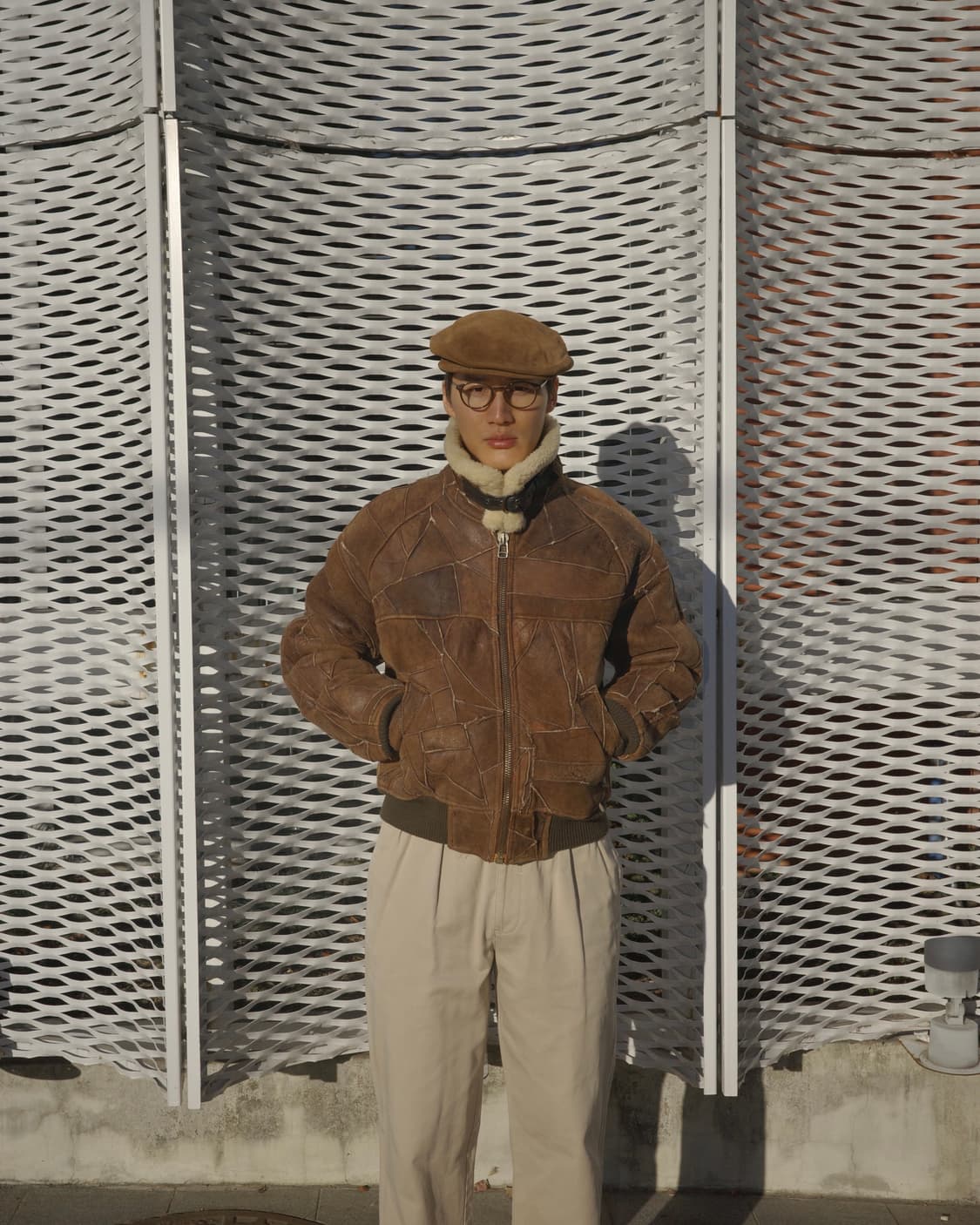 빈티지 패치워크 b-6 시어링 무통 자켓 상품이미지8