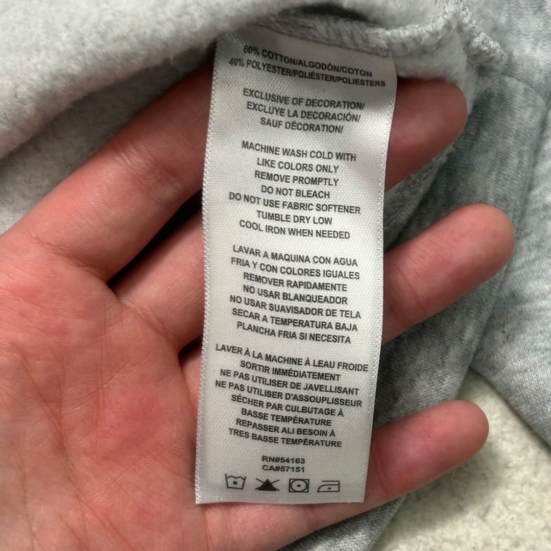 타미힐피거 그레이 컬러 크롭 맨투맨 M 상품이미지5