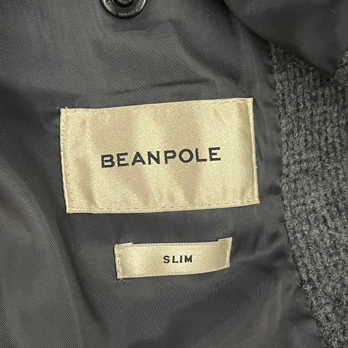 [정품/105] 빈폴 헤링본 남성 코트 그레이 b10 상품이미지5