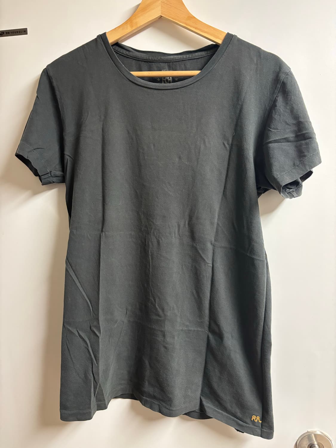 [S]RRL 코튼 저지 크루넥 티셔츠 블랙 상품이미지4