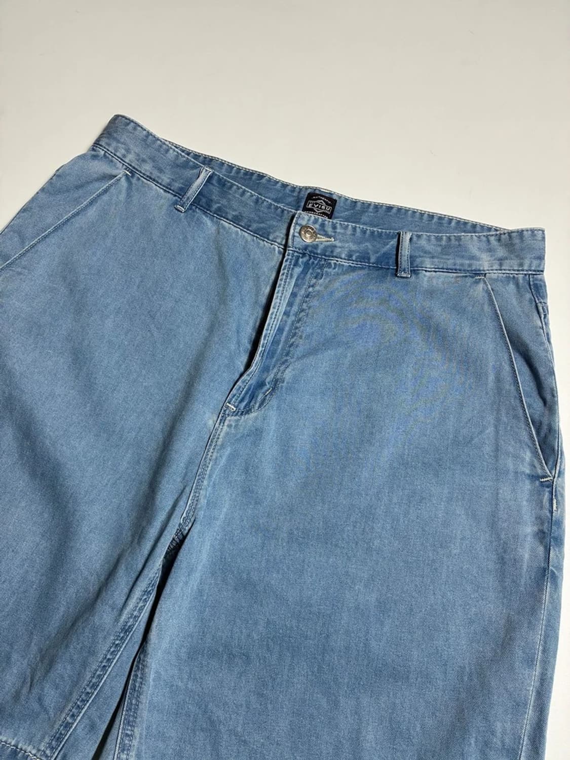 에비수 EVISU 23SS 페인팅 로고 빅힐스 데님 반바지 R2323 상품이미지4