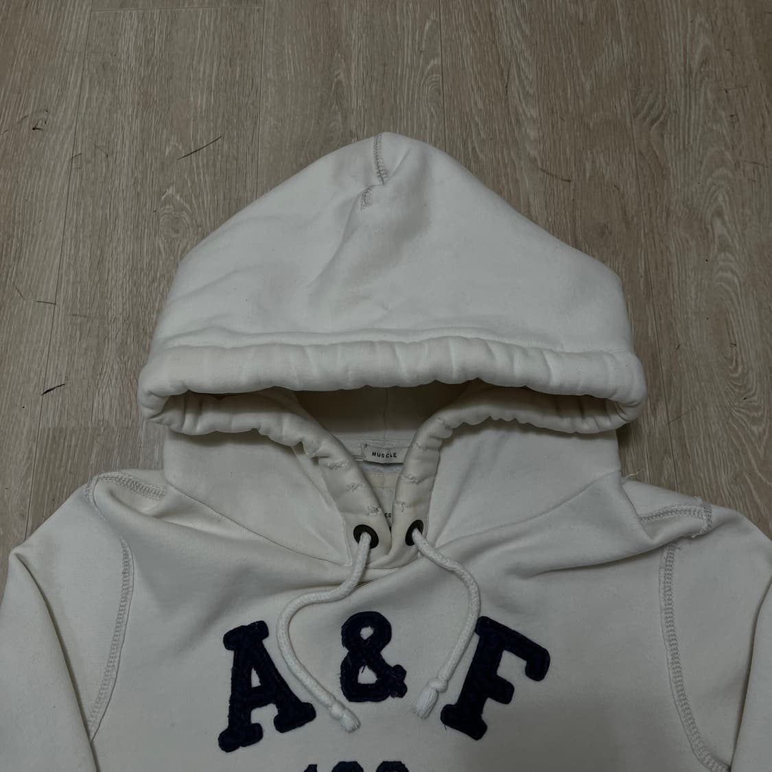 아베크롬비 100M Finals 로고 기모 후드티 S/90 상품이미지2