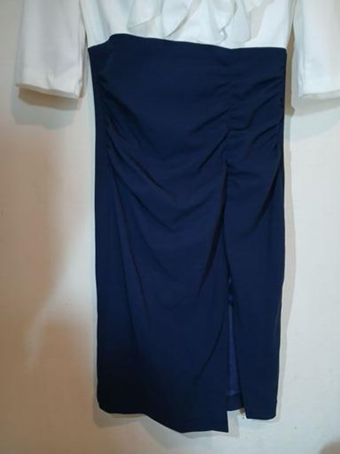 나롱쥐 배색 프릴 슬릿 스커트 섹시 홀복 원피스 러플 드레스 하객 데이트 상품이미지4