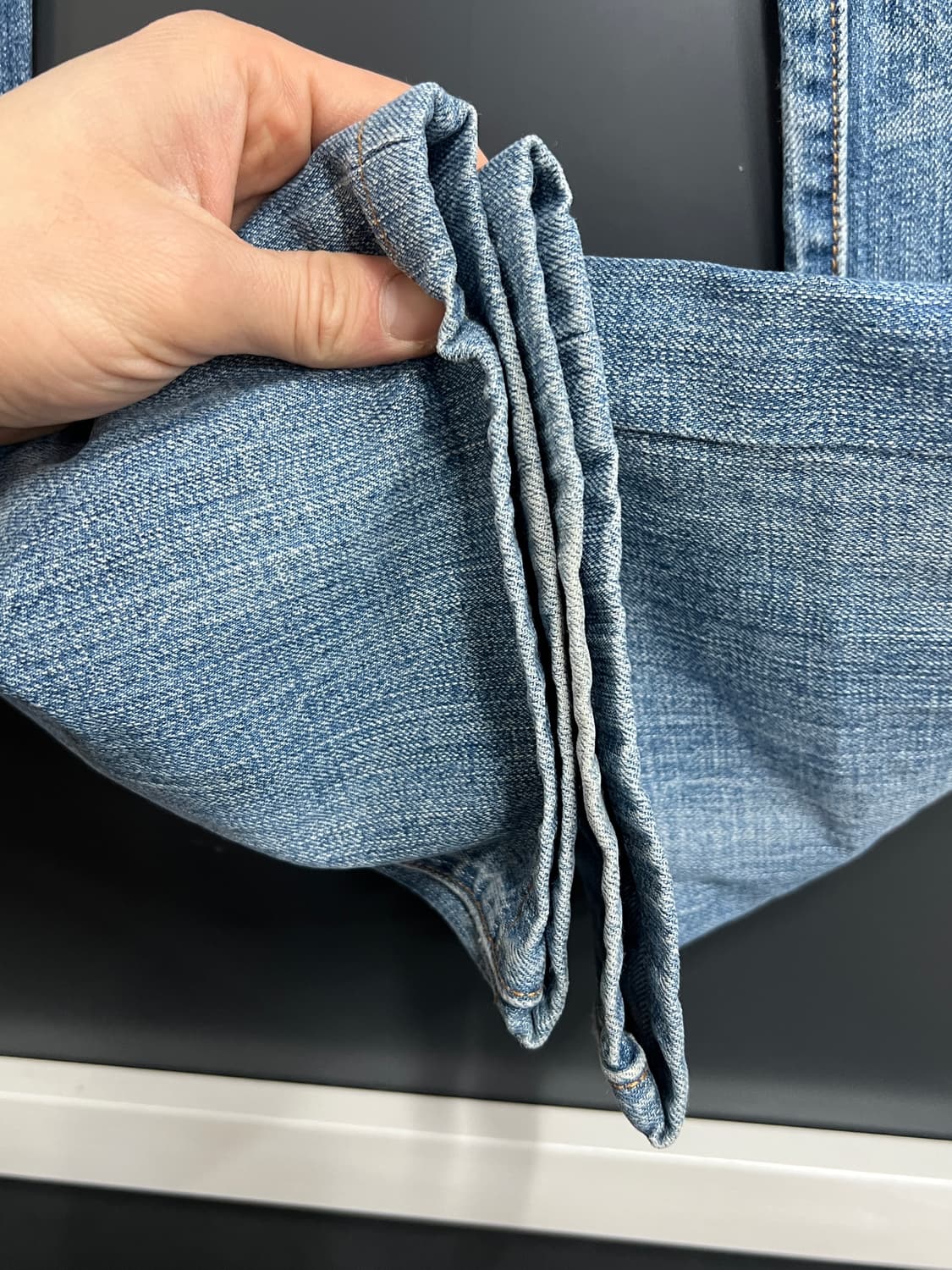 Levis 리바이스 501 버튼 플라이 연청 데님 팬츠 상품이미지4