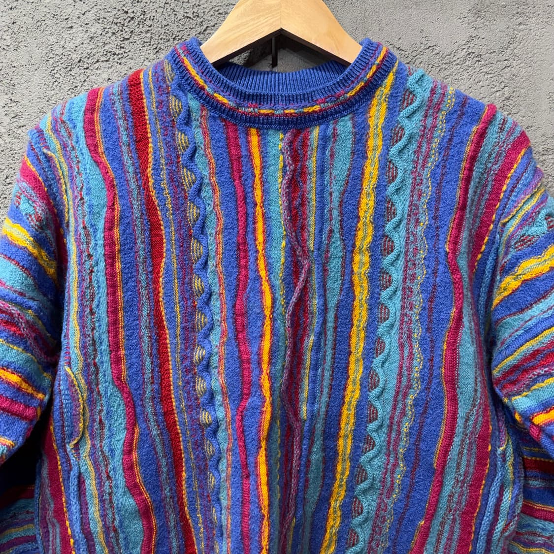 90s Purely Australian 우먼스 입체 케이블 니트 (S) 상품이미지2