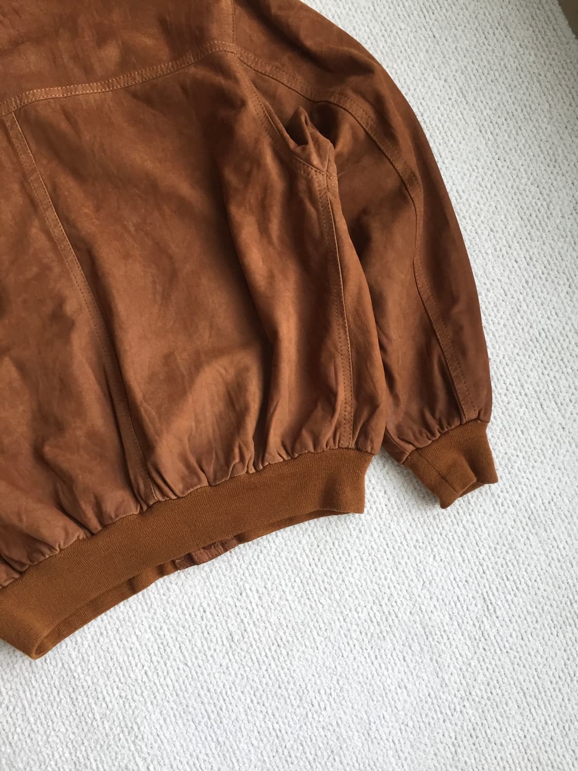 90‘s 이태리 메이드 a1 고트레더 자켓 상품이미지7