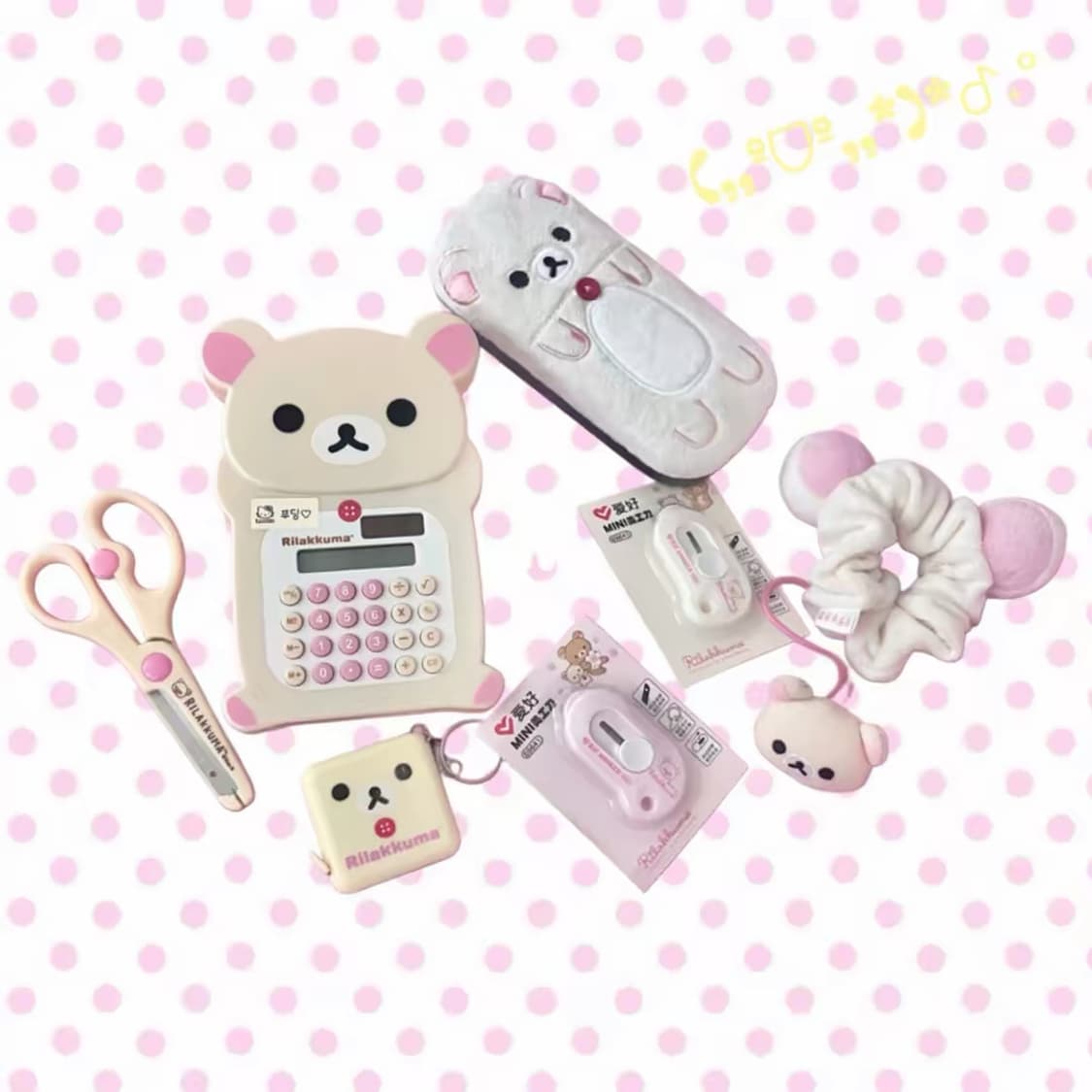 Korilakkuma 코리락쿠마계산기 태양열 고전코리락쿠마 고전산엑스 상품이미지1