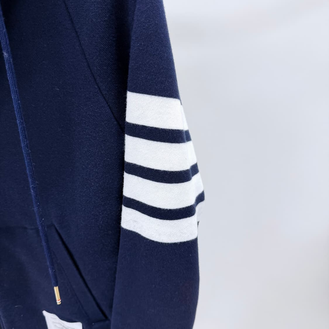 [S급/1] 톰브라운 사선완장 후드집업 네이비 상품이미지2