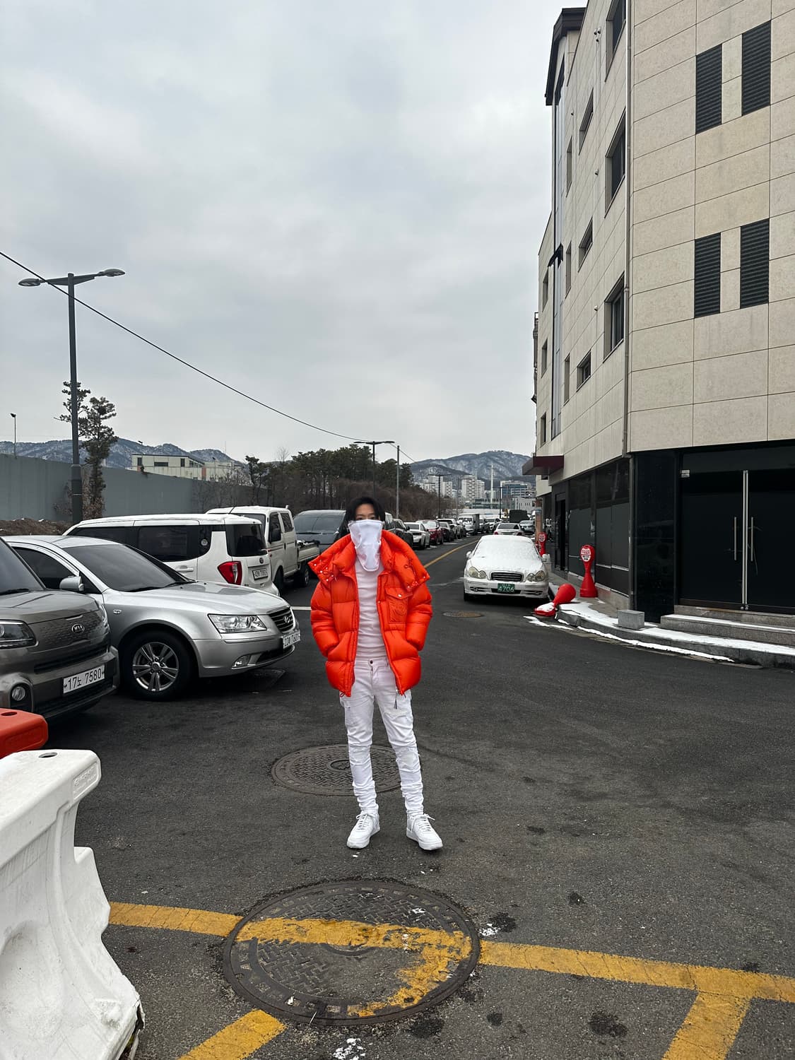 몽클레어 몽클레르 라멘틴 쇼트 다운 자켓 패딩 오렌지 사이즈 1 상품이미지4