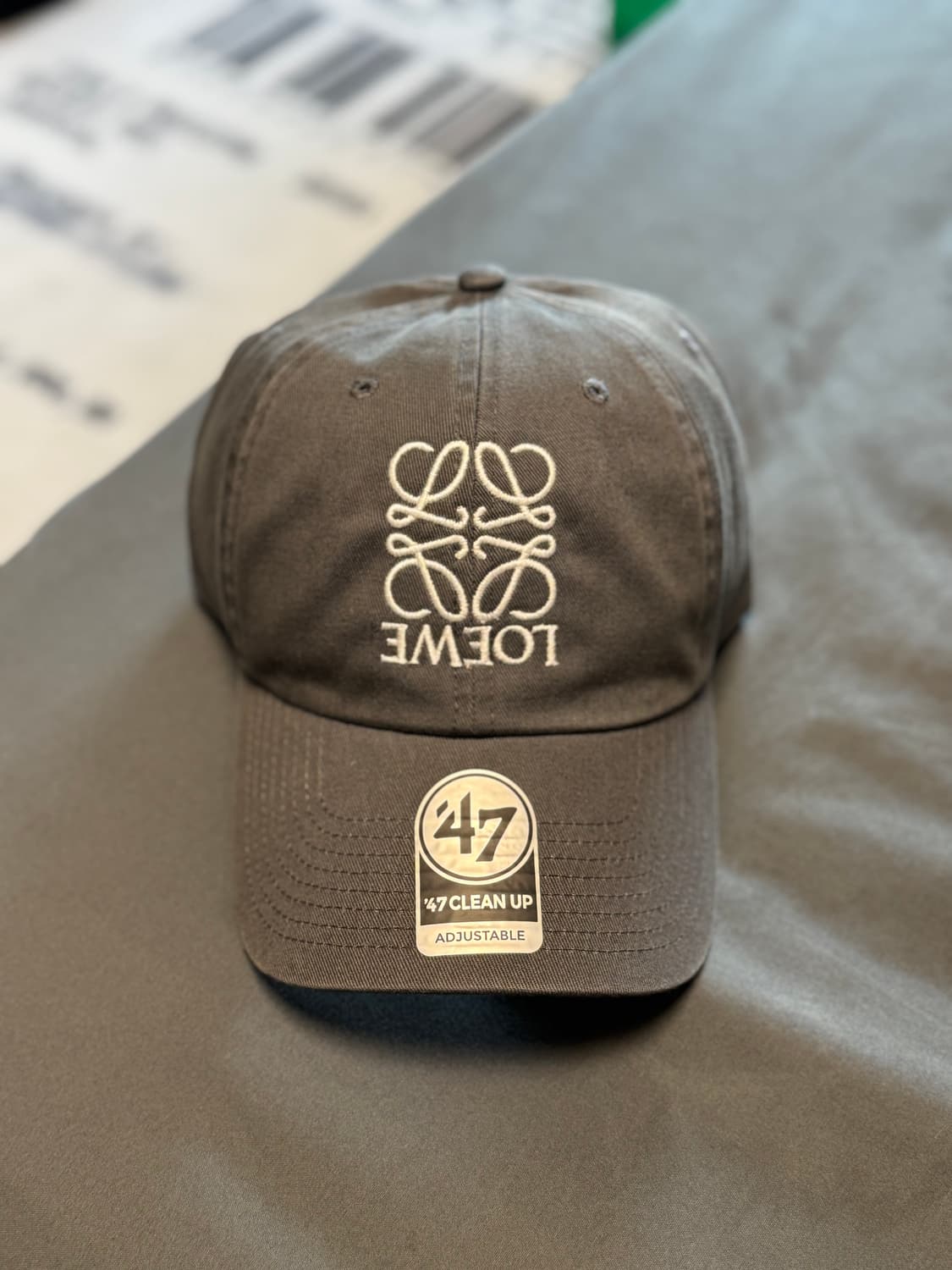 nptsss 로에베 볼캡 그레이 상품이미지1