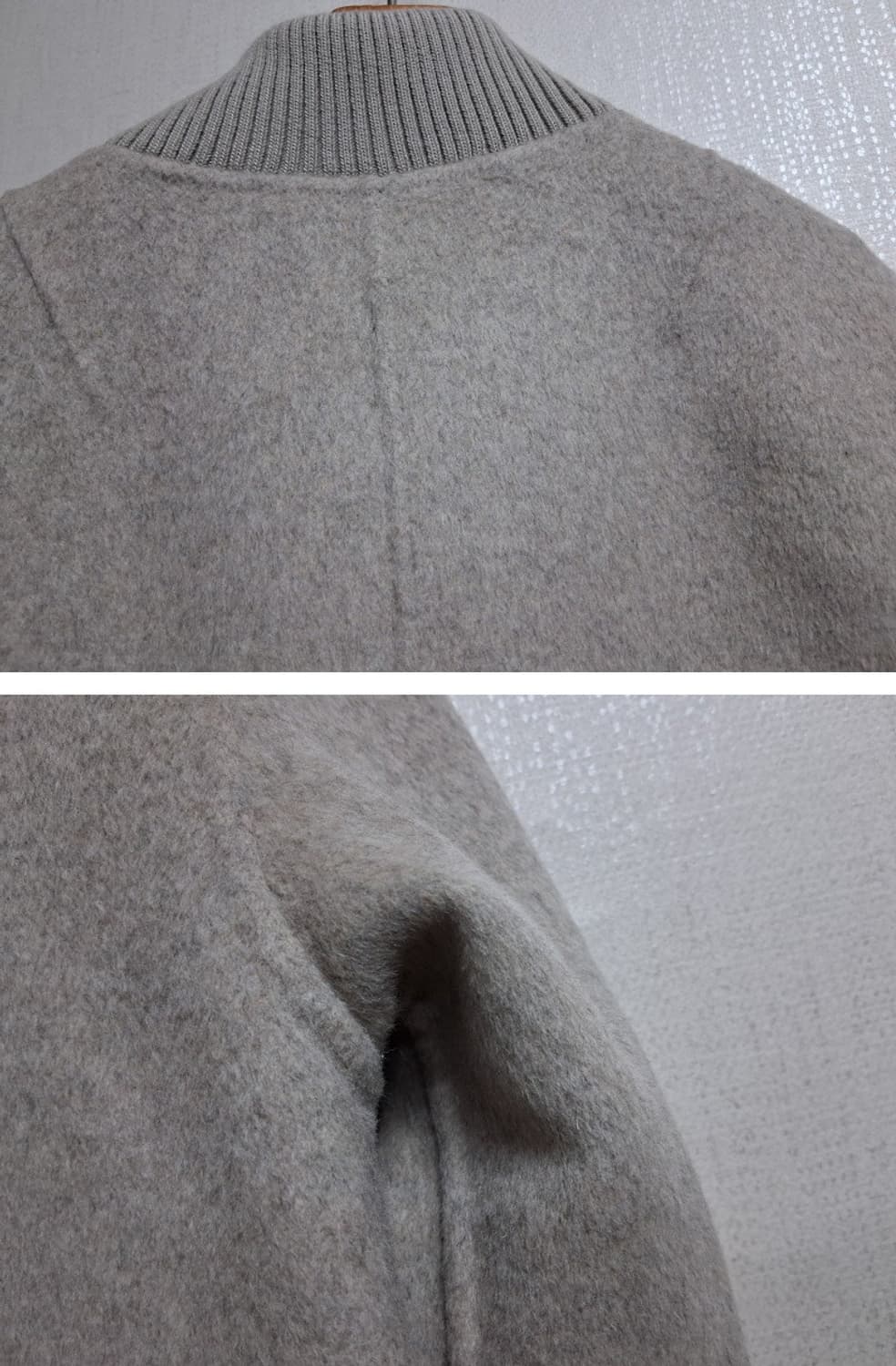 BY BRIDG IT 퀄리티좋은 연베이지 핸드메이드 울코트 라운드 556 상품이미지6