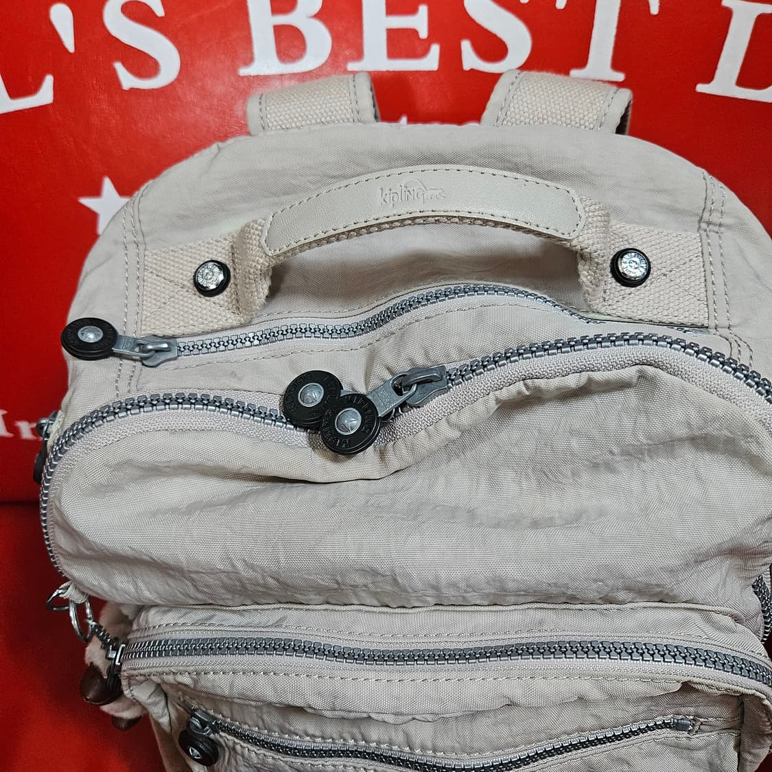 키플링 크림 아이보리 나일론 백팩 Free 상품이미지4