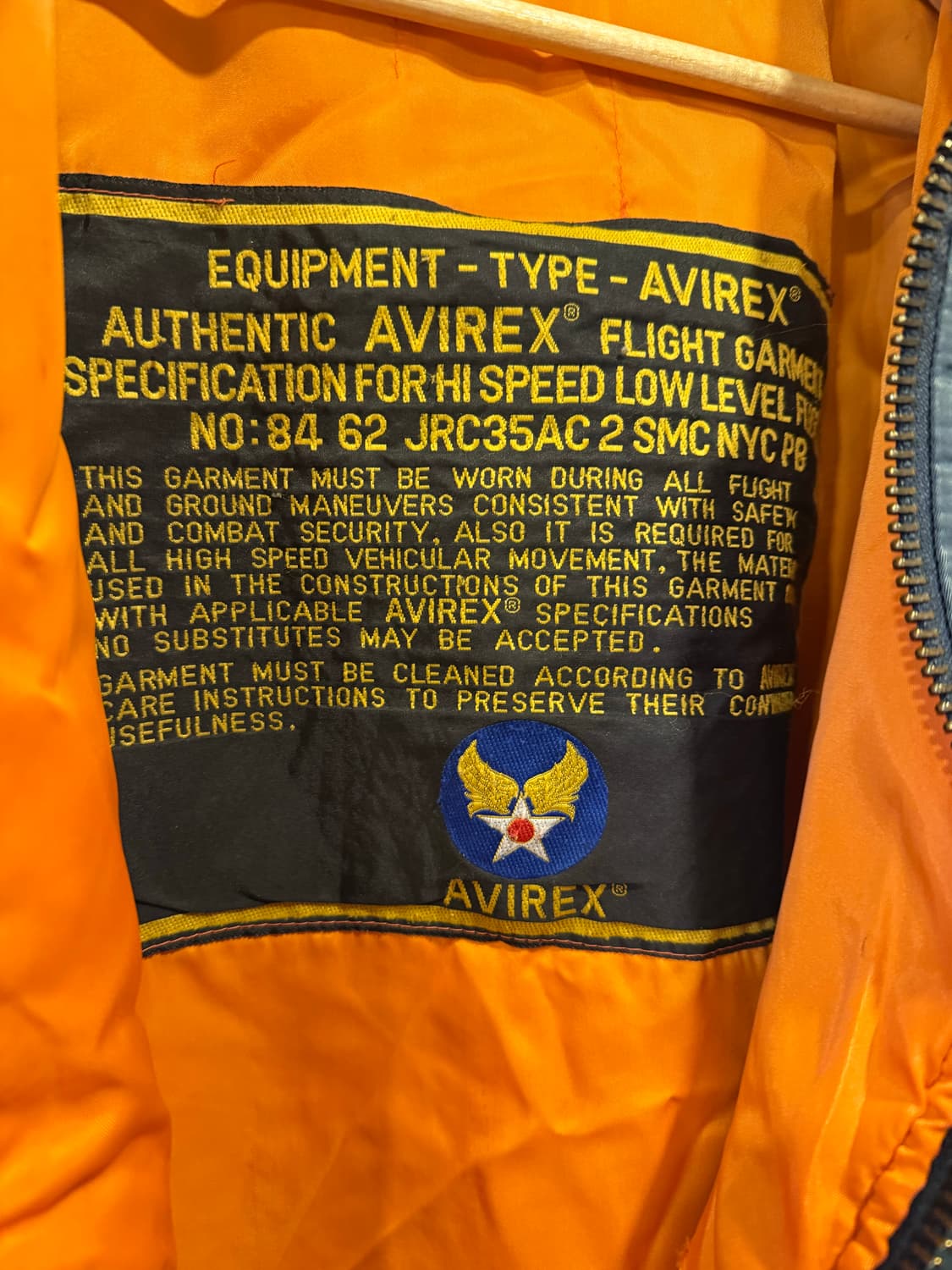 AVIREX ma-1 항공점퍼 상품이미지2