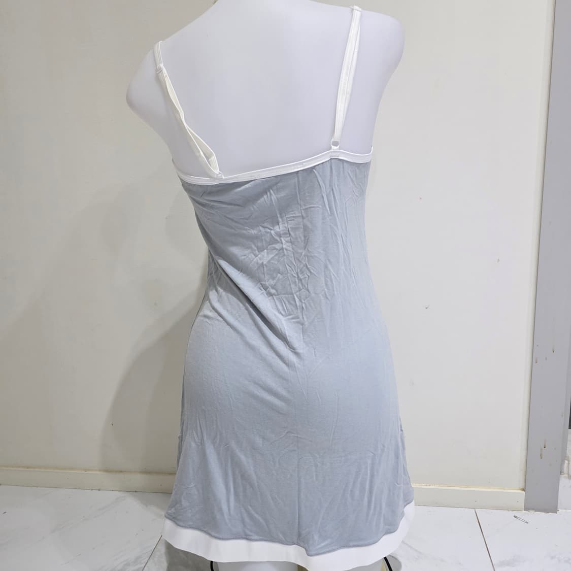 빅토리아시크릿 빈티지)y2k그레이핑크 히메오네갸루 레이스 슬립란제리원피스 상품이미지4