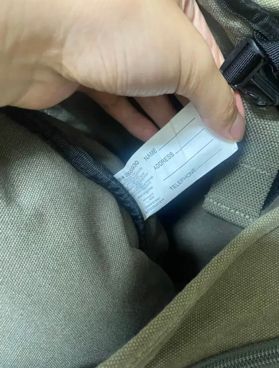 엘엘빈 빈티지 캔버스 크로스백 상품이미지6