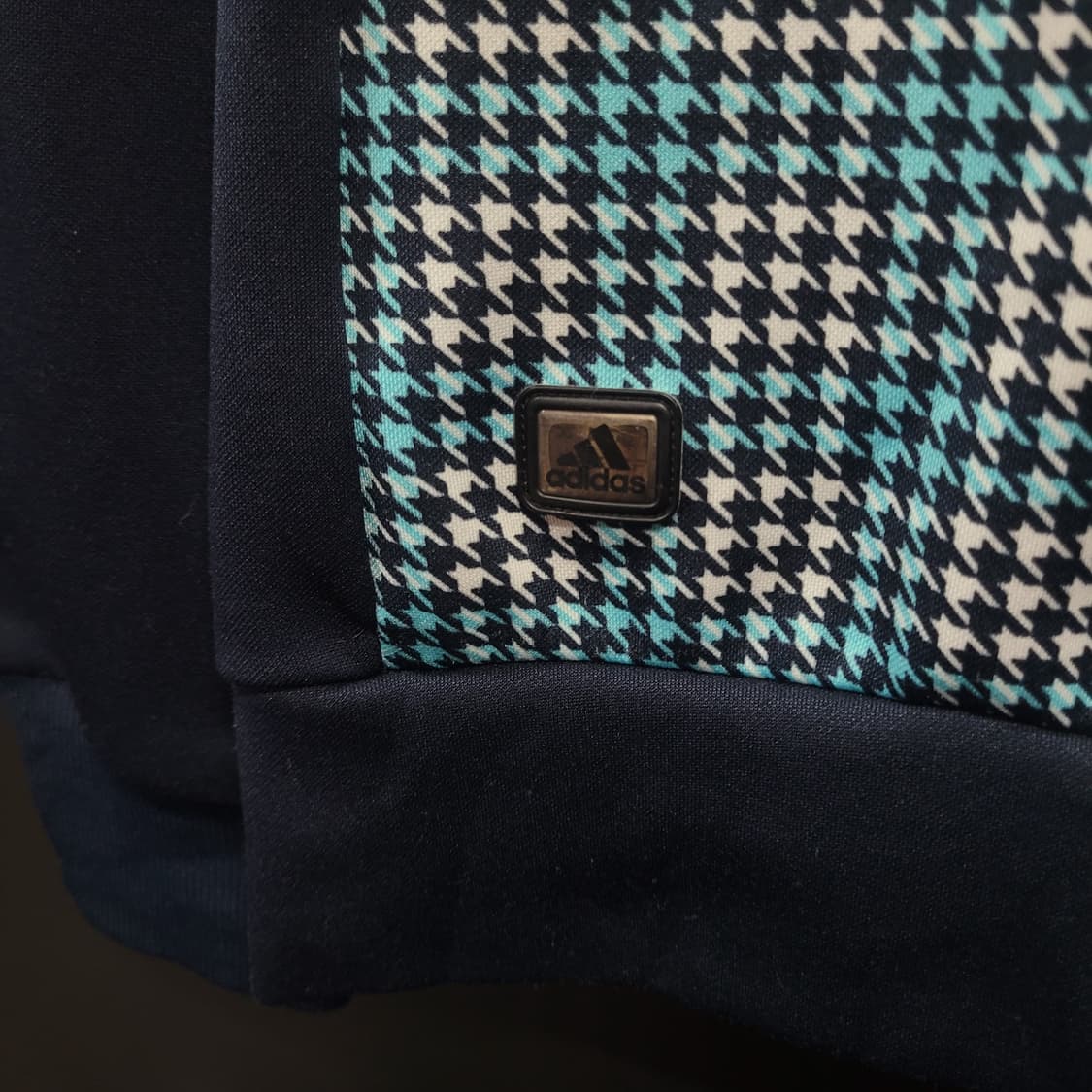 아디다스 네이비 블루 체크 트랙탑 져지 상품이미지5