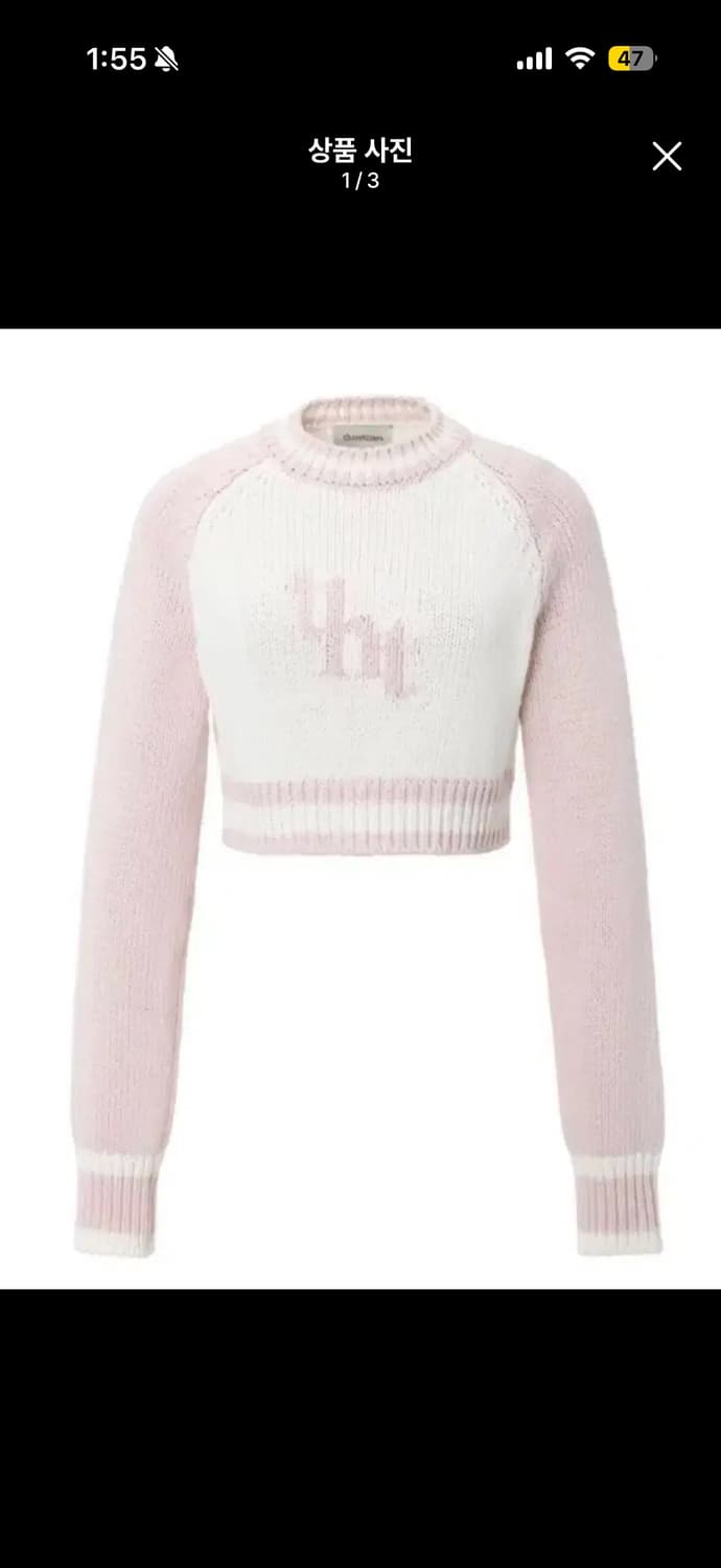 쓰리타임즈 자카드스웻셔츠미니 tht jacquard sweatshirt 상품이미지1