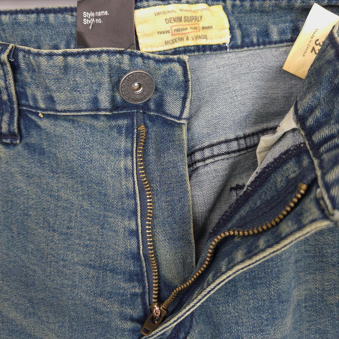 새제품)데님서플라이 DENIM SUPPLY 스트레이트 중청 데님팬츠 32 상품이미지6