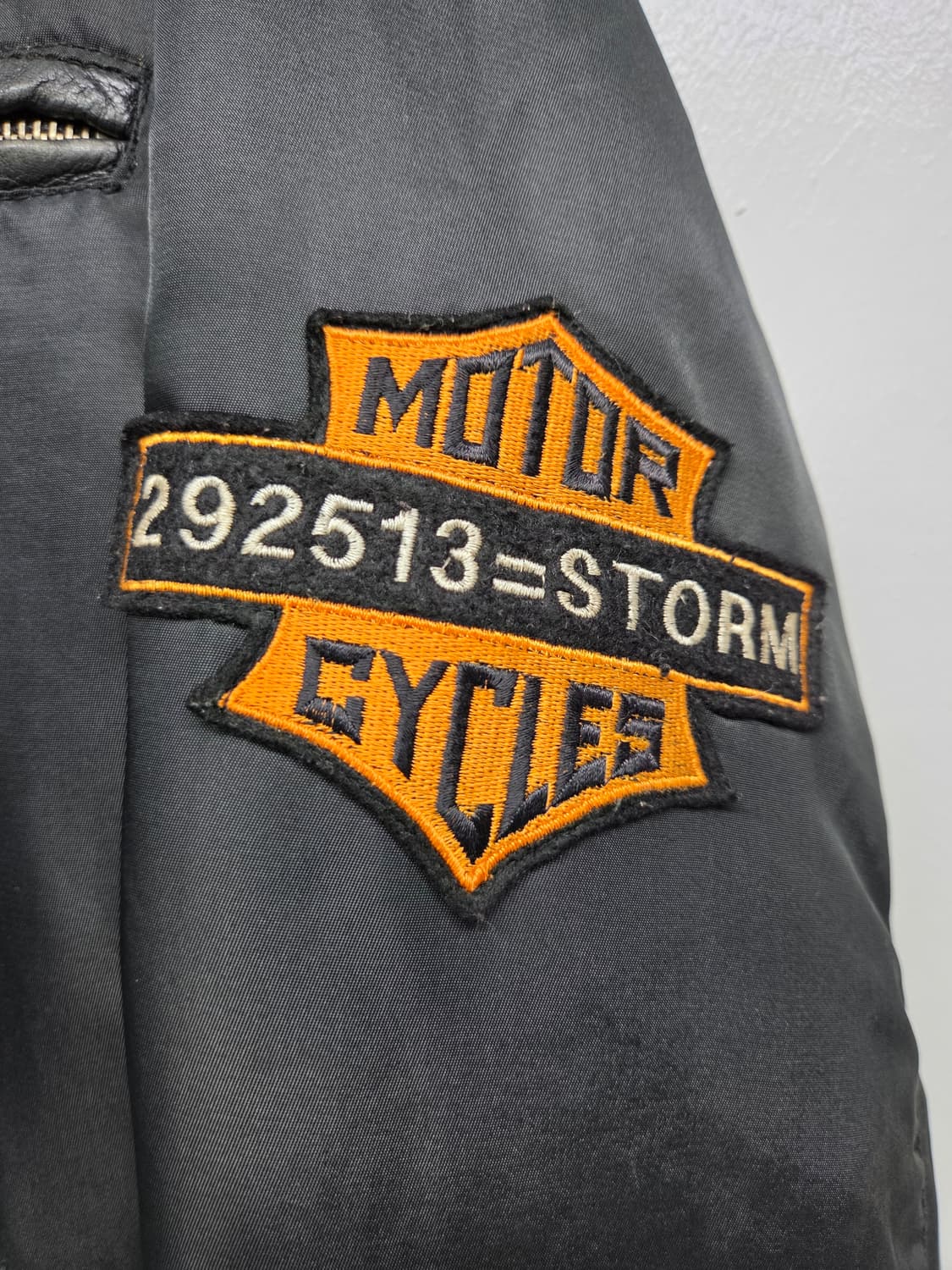 STORM=292513 x 할리데이비슨 블랙 봄버 자켓 상품이미지3