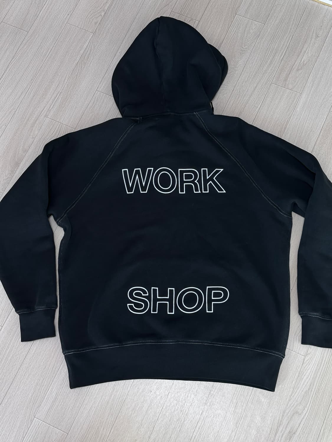 [L] 아워레가시 워크샵 후드 블랙 음양 프린트 WS4236WHB 상품이미지3