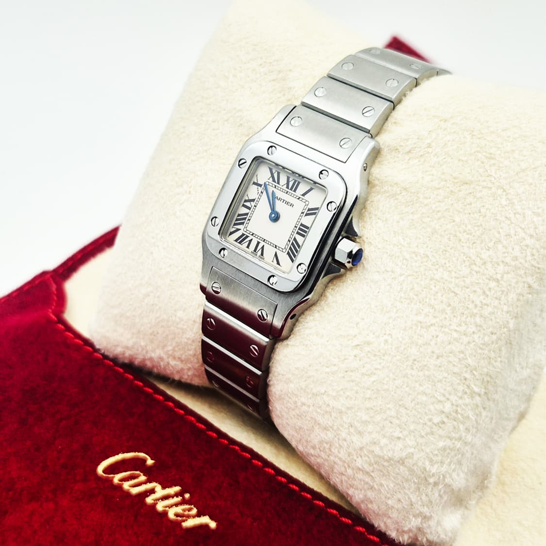 까르띠에 산토스 스틸 스몰사이즈 여성용 상품이미지2