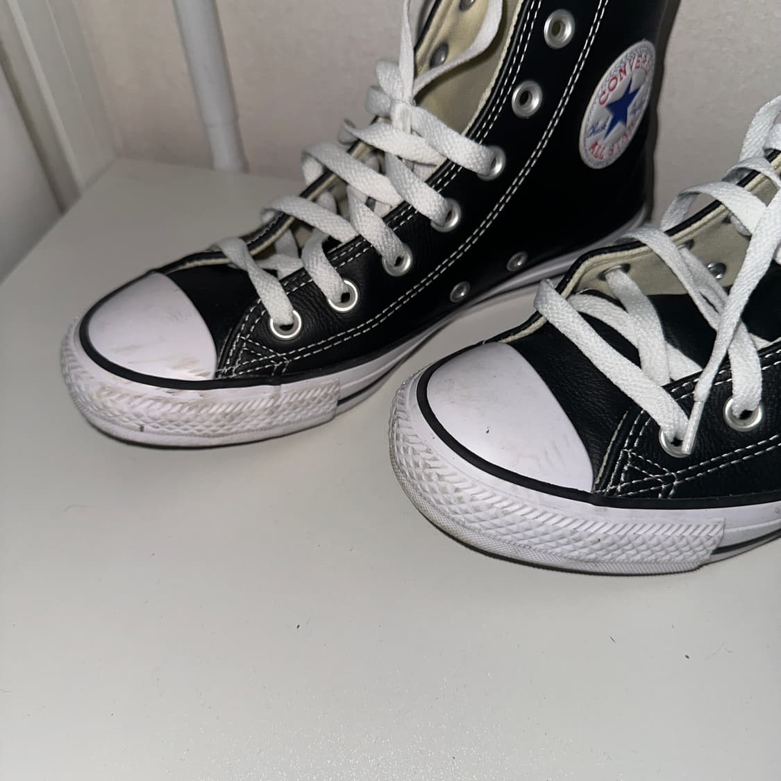 컨버스 블랙 가죽 레더 240 상품이미지3