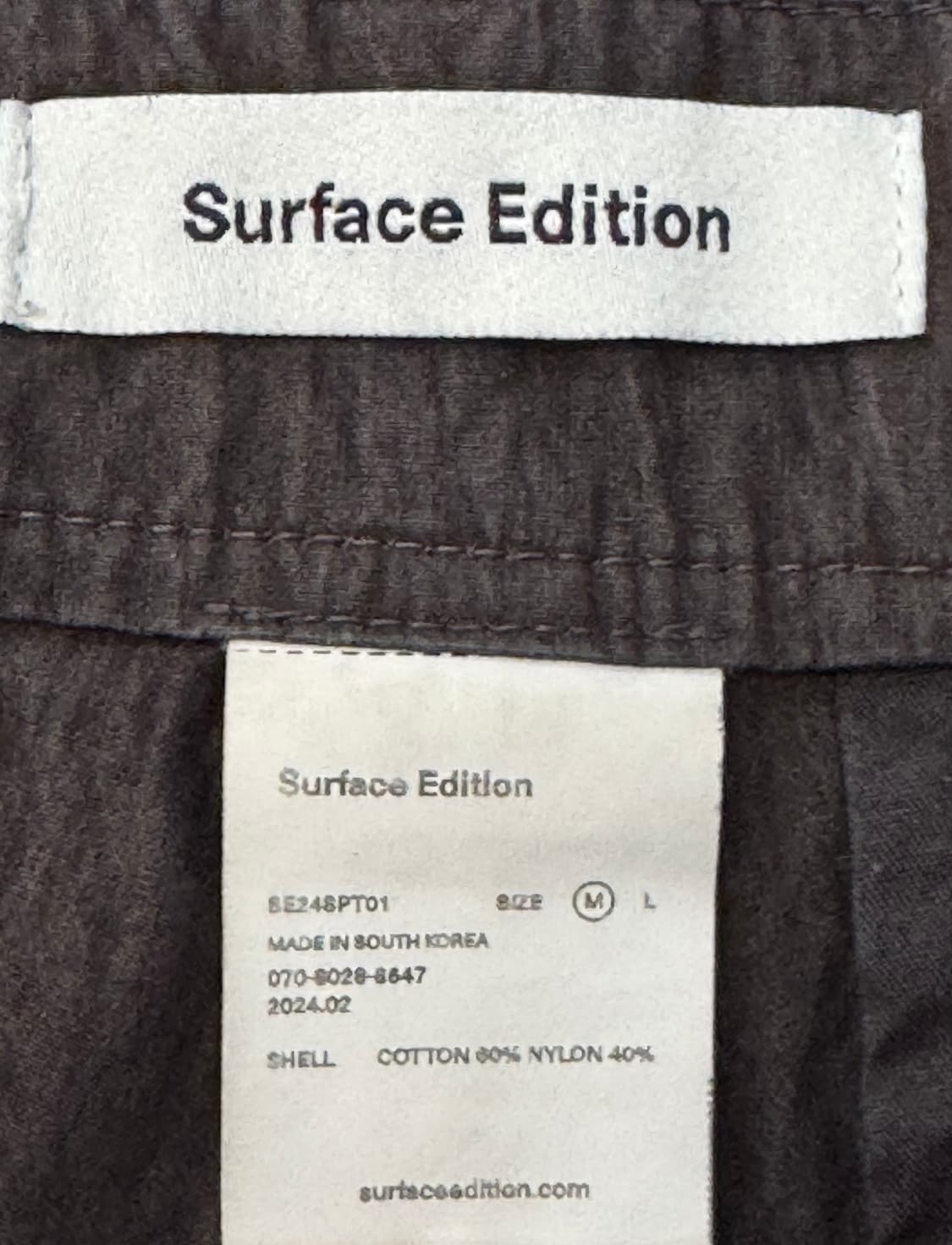 [M]서피스에디션 빅 카고 팬츠 다크 그레이 상품이미지5