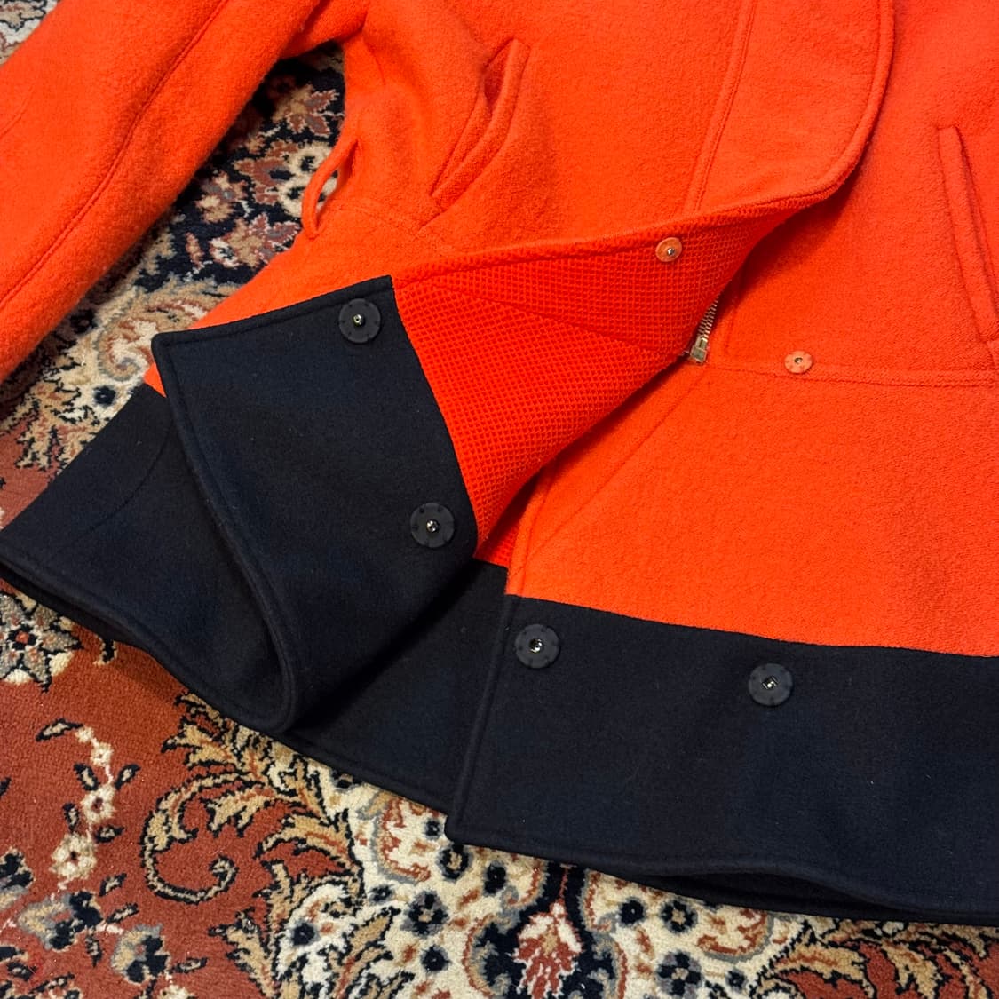 KENZO 겐조 부클레 울 자켓 (40) 숏 코트 상품이미지5