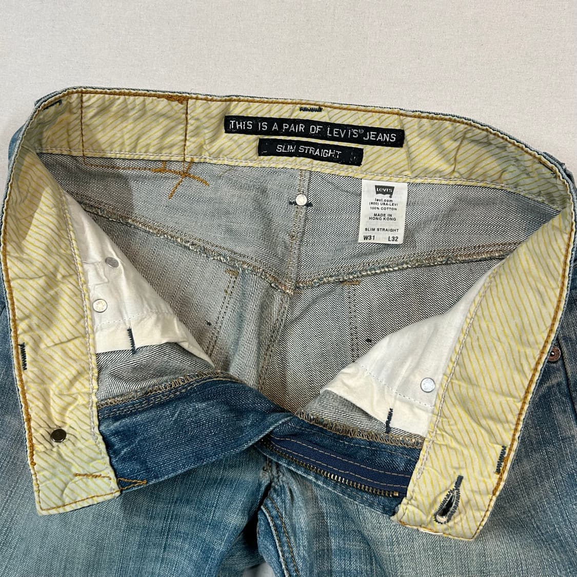 32inch) 리바이스 701 슬림 스트레이트 데님 청바지 상품이미지9