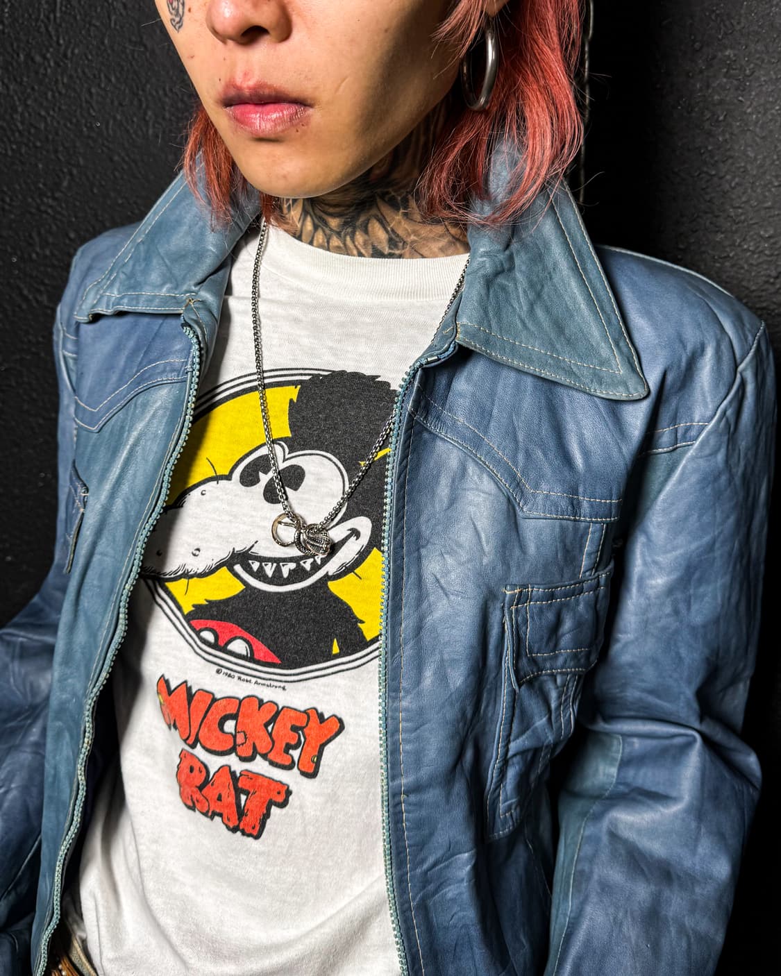 Victoria Leather – 70’s~80’s Blue Leathe 상품이미지2