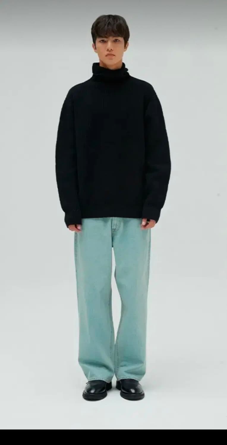 홀리선 블루본 와이드 5포켓 데님 라이트블루 M 상품이미지4