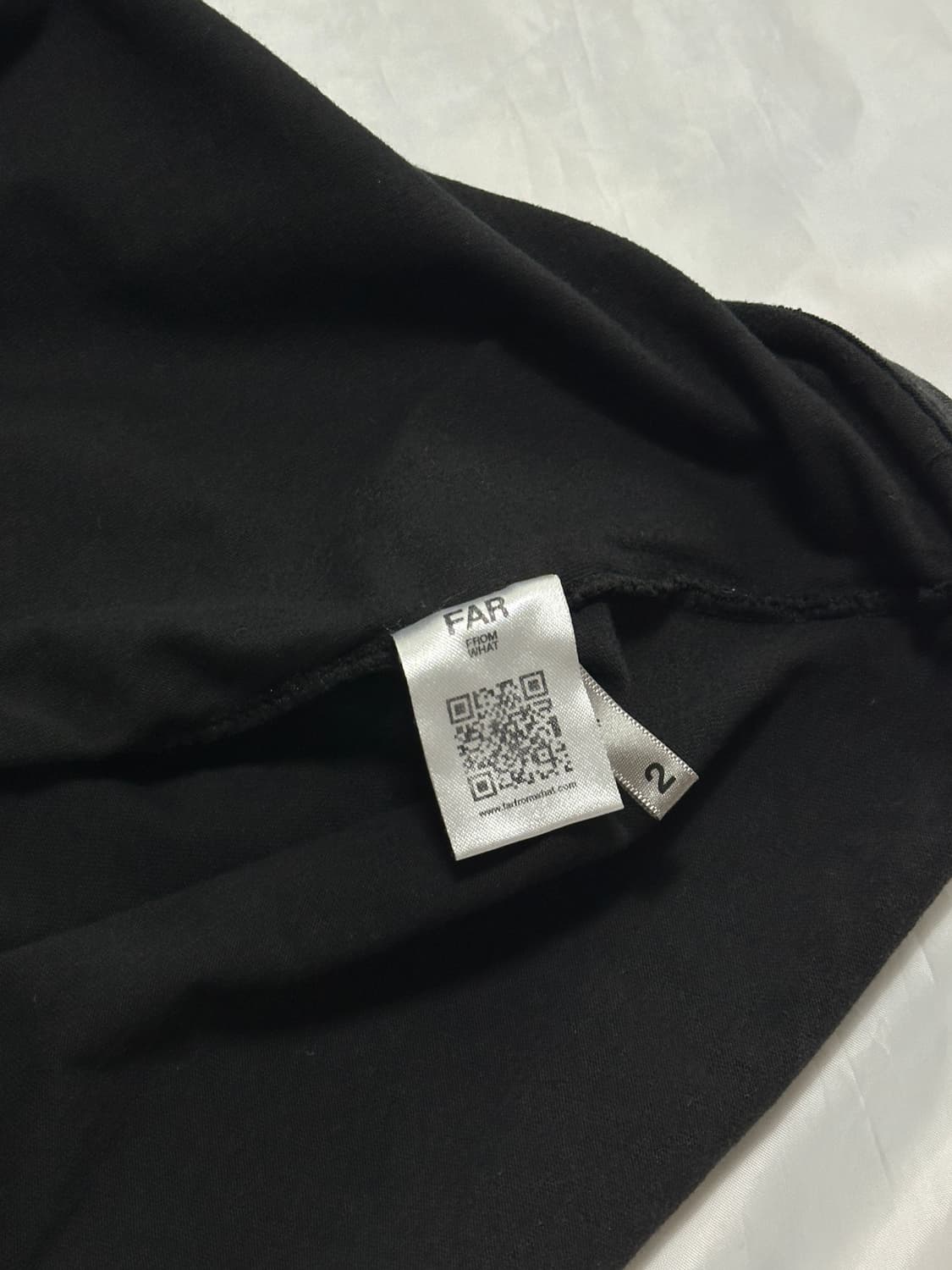 파프롬왓 파 워시드 플레임 롱슬리브 블랙 2사이즈 상품이미지3