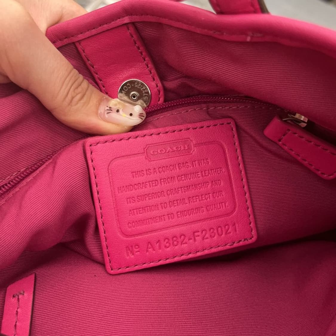 코치 빈티지 핑크 숄더백 토트백 C06335 상품이미지4