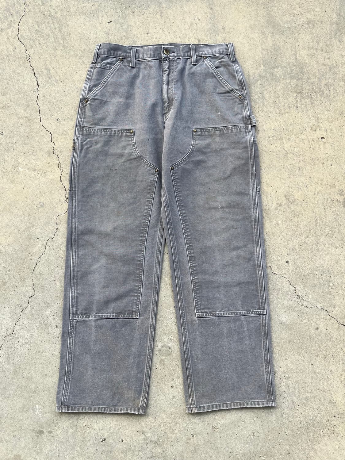 빈티지 칼하트 더블니 팬츠 GVL 덕 캔버스 카펜터 워크 팬츠 상품이미지2