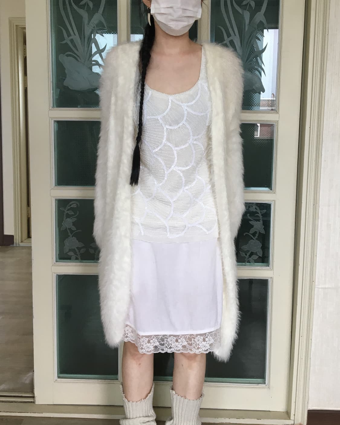 Beads pattern sleeveless 상품이미지1