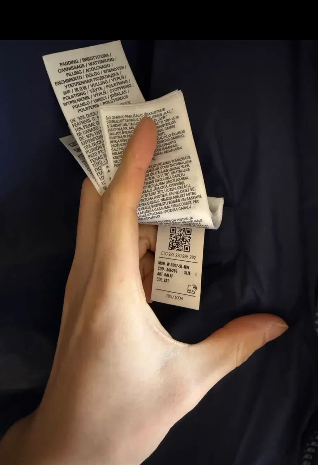 디젤 푸퍼 베스트 다크 블루 L 상품이미지5