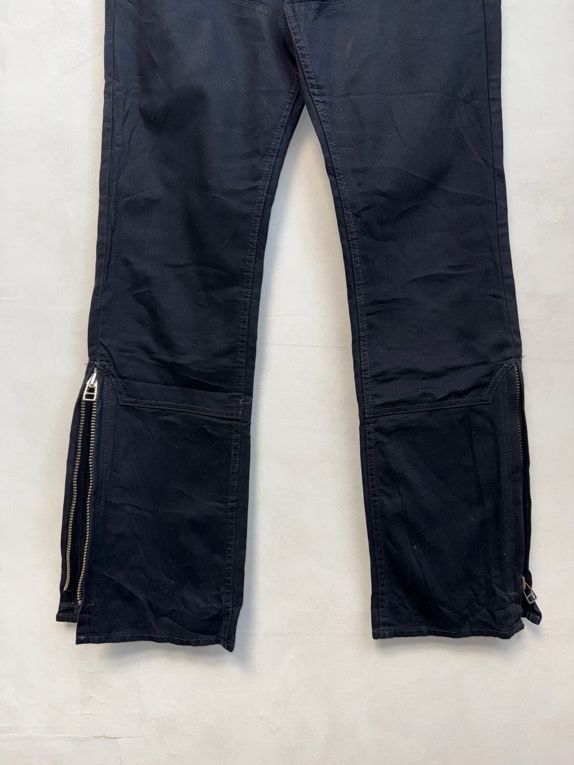 Black hard coated punk zipper 부츠컷팬츠 상품이미지4