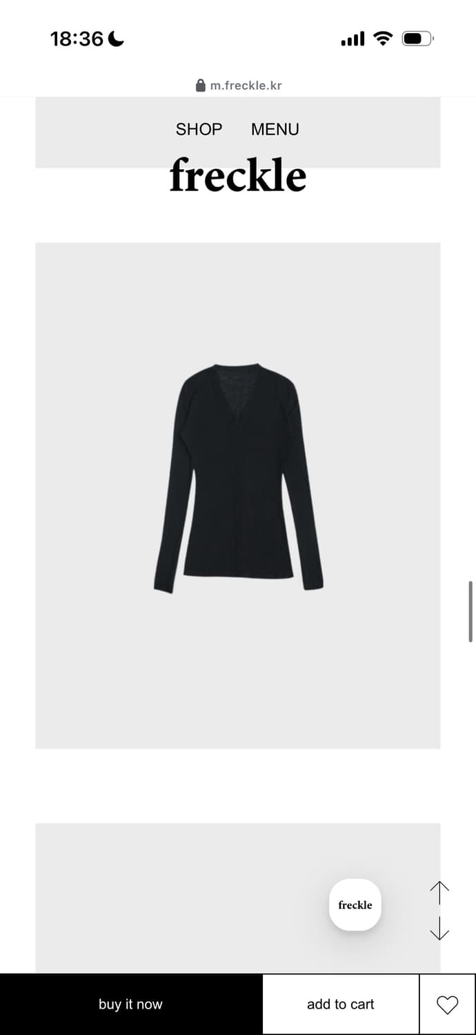 Freckle button up long sleeve cardigan 상품이미지4