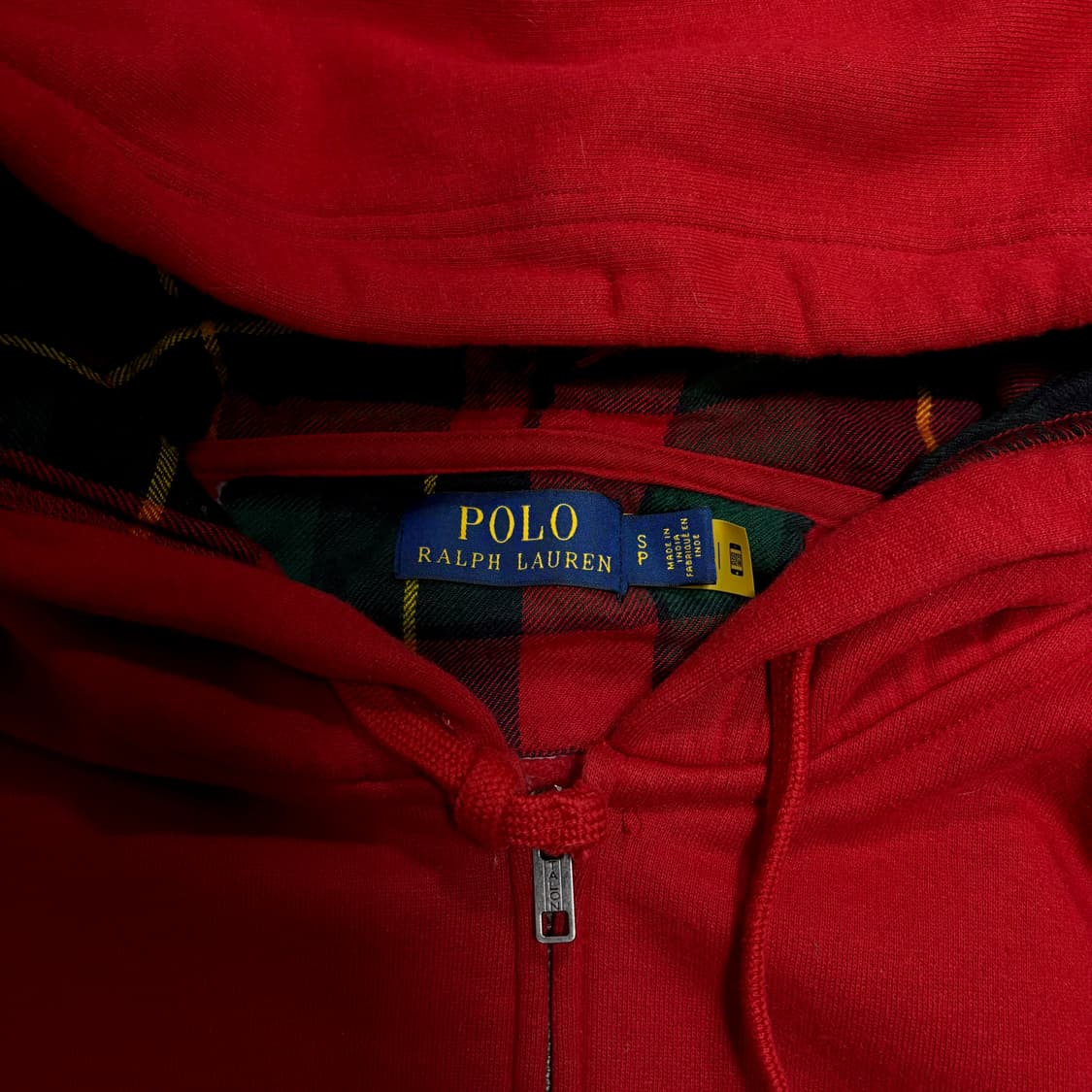 폴로 레드 후드 집업 S 상품이미지5