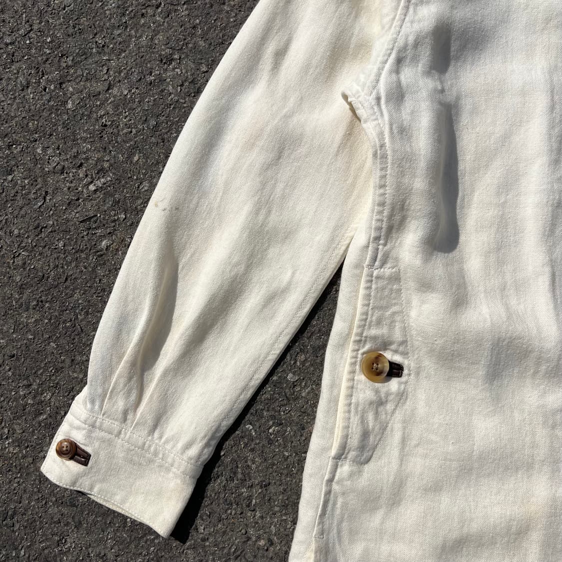 요지 야마모토 2011AW 언밸런스 린넨 자켓 상품이미지3