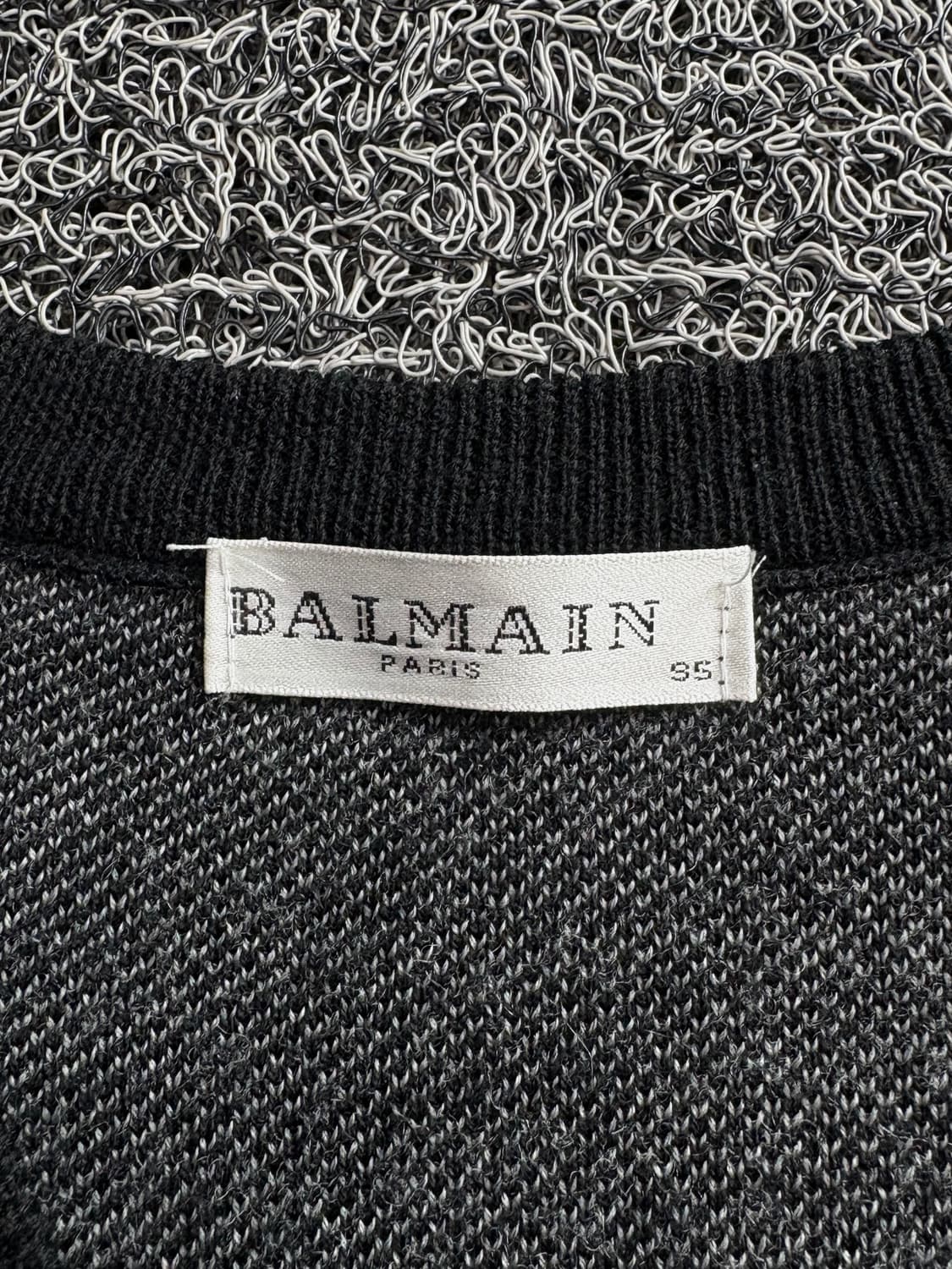 90s 발망Balmain 아카이브 모 니트 조끼 4121 상품이미지4