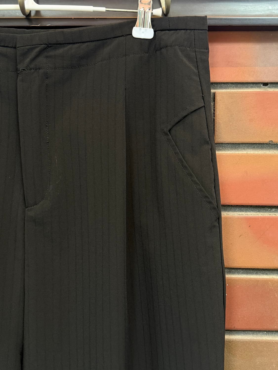 Armani Jeans 빈티지 스트라이프 핀턱 배기 트라우저 32 상품이미지7