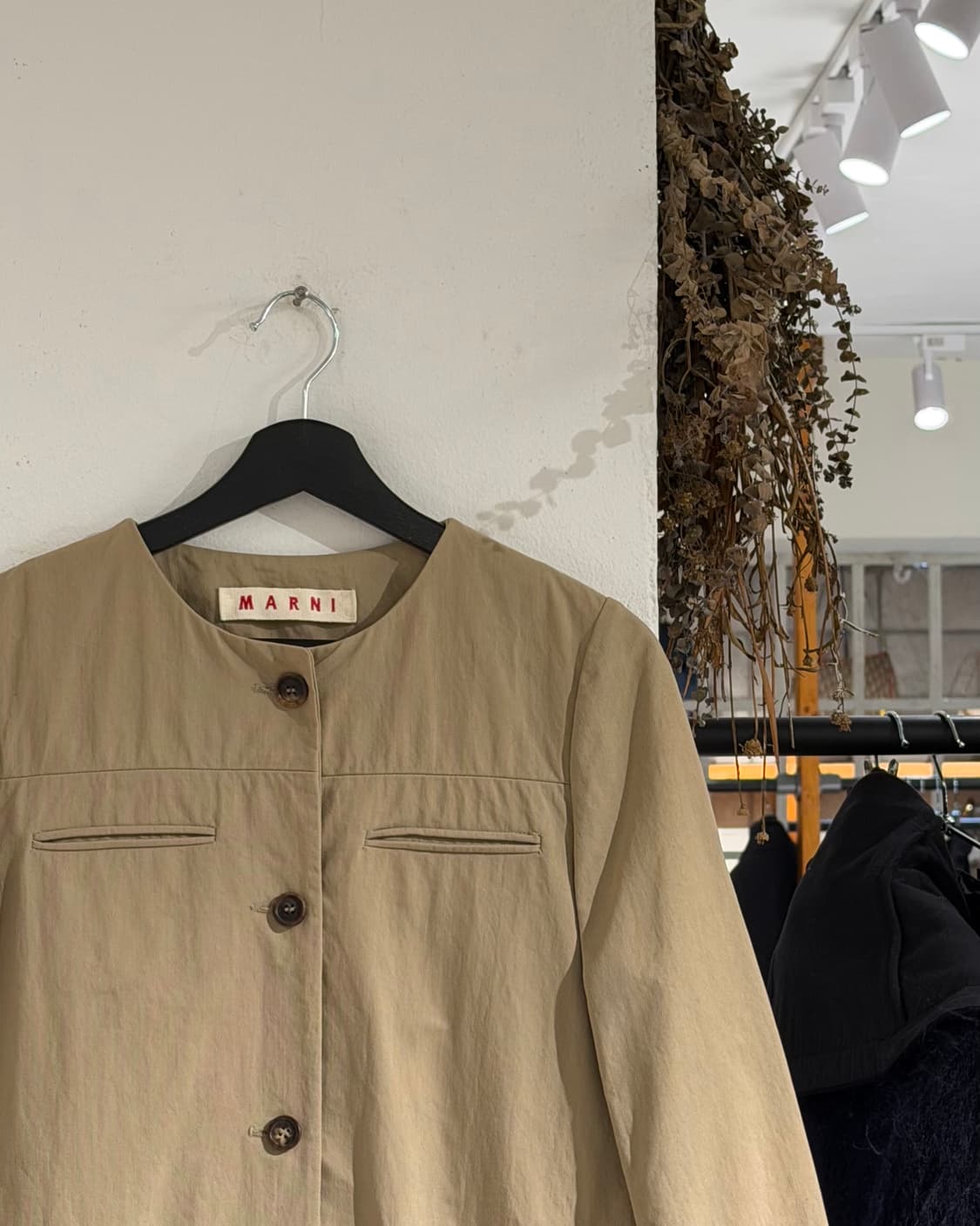 마르니 베이지 코튼 포켓 코트 상품이미지3