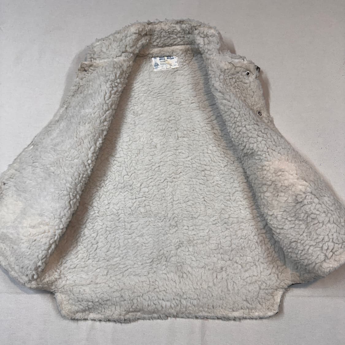 L) BIG BILL 워크웨어 셰르파 안감 조끼 베스트 카키 상품이미지4