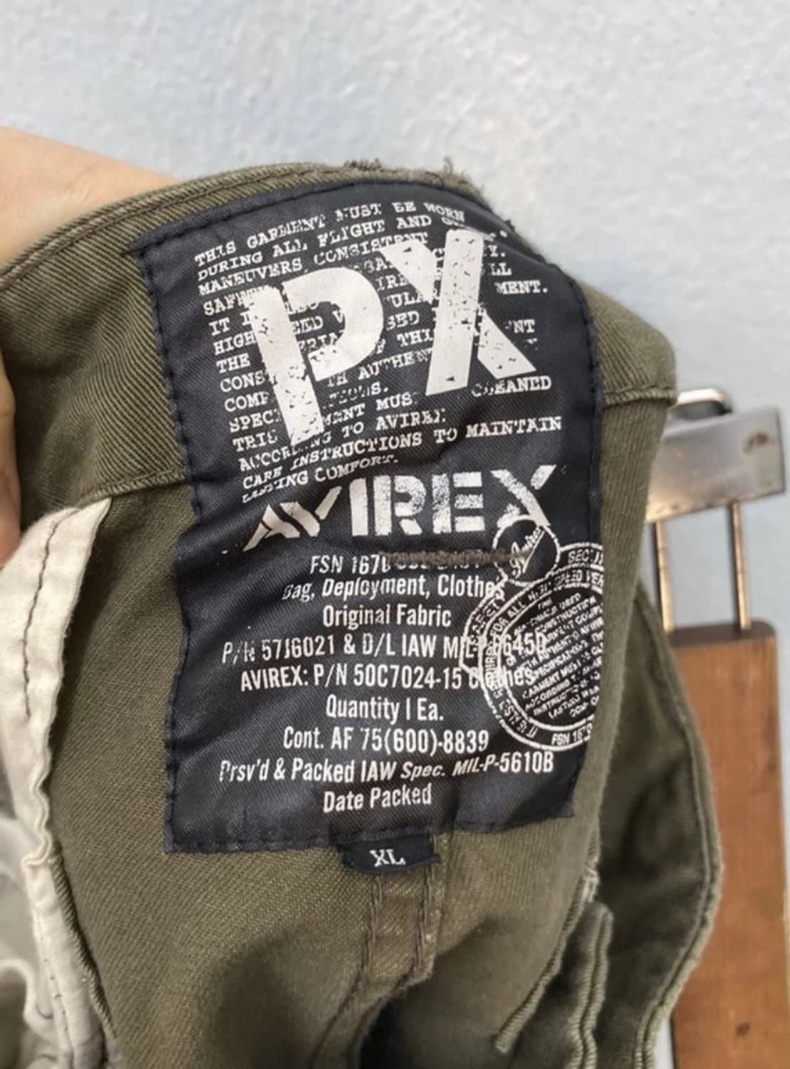 [1580]Avirex khaki cargo bermuda shorts# 상품이미지5