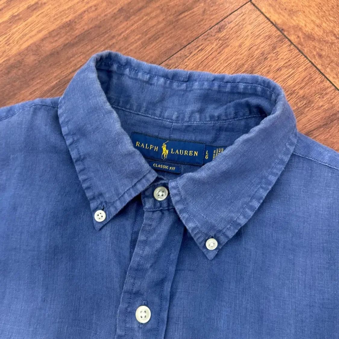 L(105) 폴로 랄프로렌 타이다이 린넨 셔츠  상품이미지5