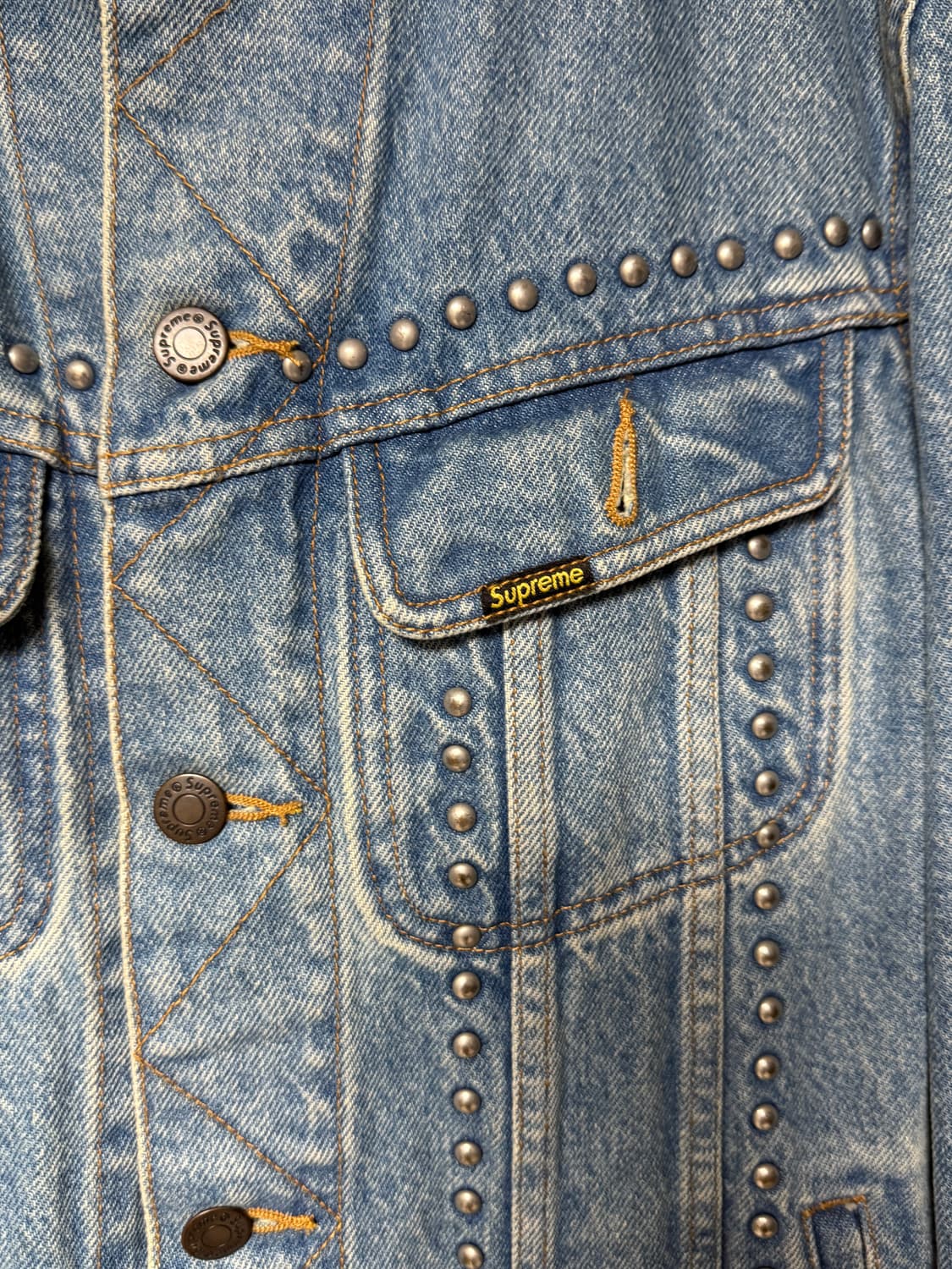 슈프림 스터드 데님 자켓 M 상품이미지5